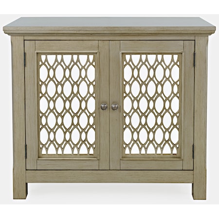 Glam Isabella 38" Mirrored Accent Cabinet