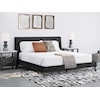 Signature Design by Ashley Cadmori King Upholstered Bed With Roll Slats