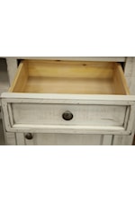 IFD Stone Farmhouse 4-Door TV Stand with 2 Drawers