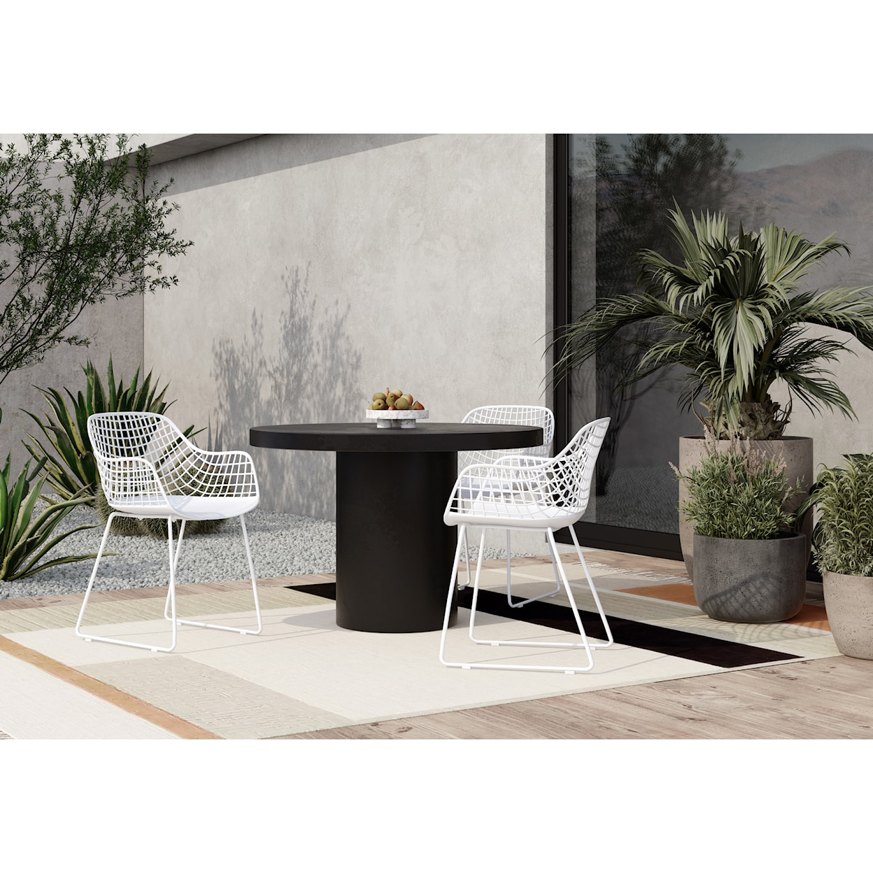 Moe's Home Collection Cassius Cassius Outdoor Dining Table Black