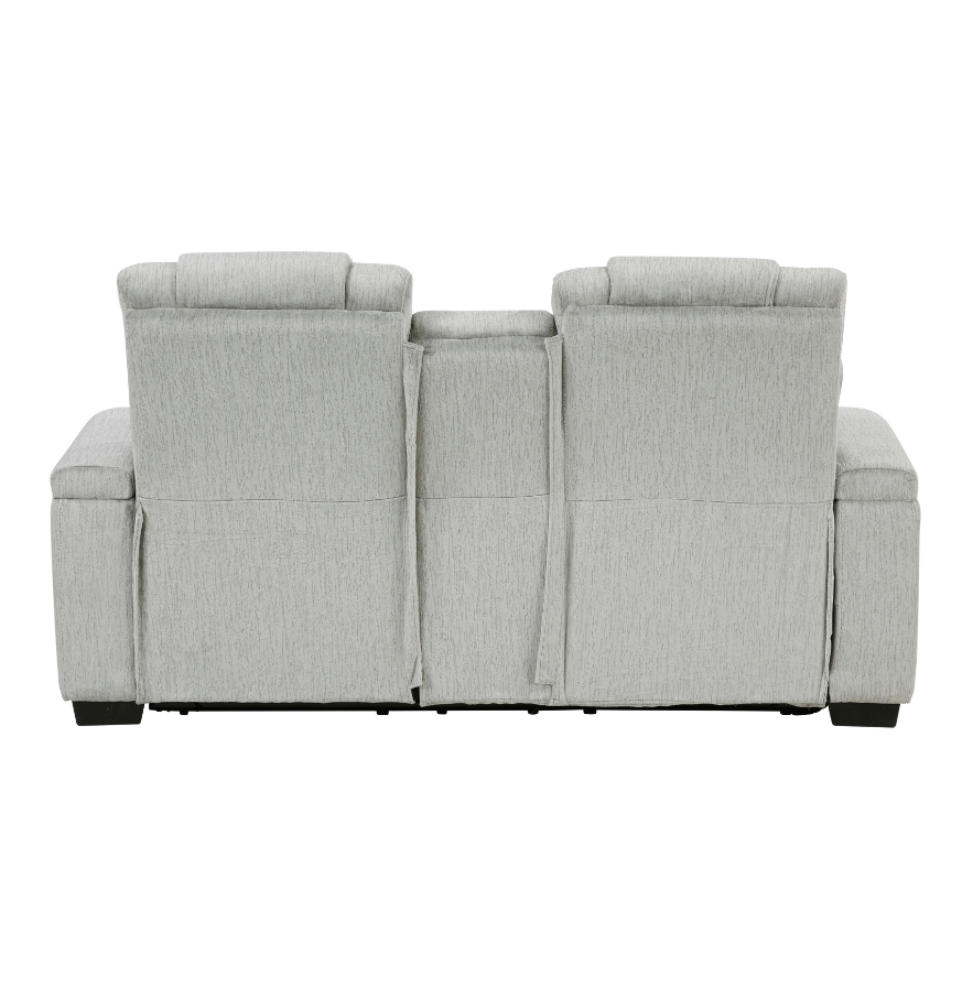 Homelegance Ronan Dual Manual Reclining Console Loveseat