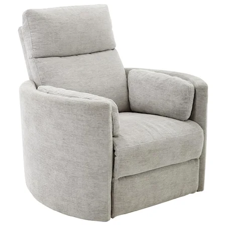 Contemporary Glider Swivel Power Recliner with USB Charger