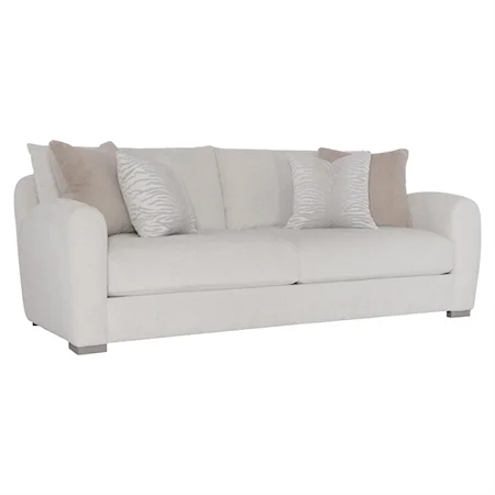 Transitional Sofa with Accent Pillows