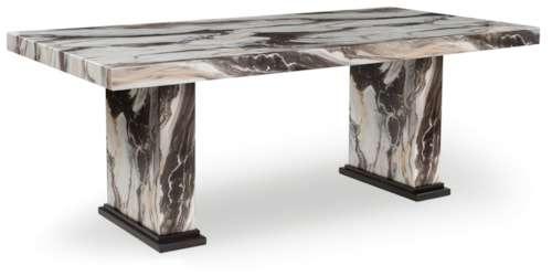 Faux Marble Dining Table