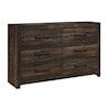 Global Furniture LINWOOD Dark Oak Dresser