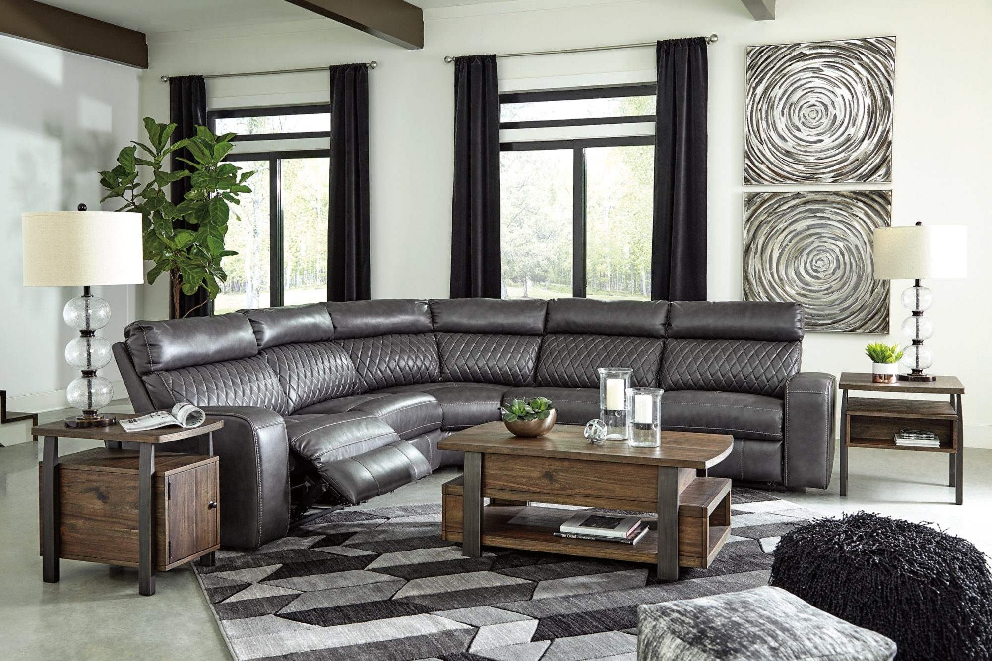 Signature Design by Ashley Samperstone Reclining Sectional