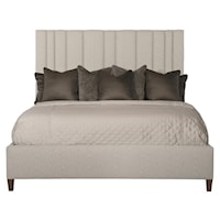 Modena Fabric King Panel Bed