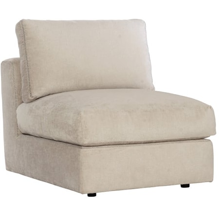 Oasis Fabric Armless Chair