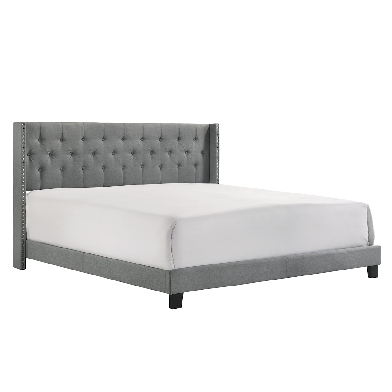 Crown Mark Makayla Upholstered King Platform Bed 