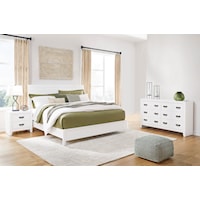 Queen Panel Bed, Dresser And Nightstand