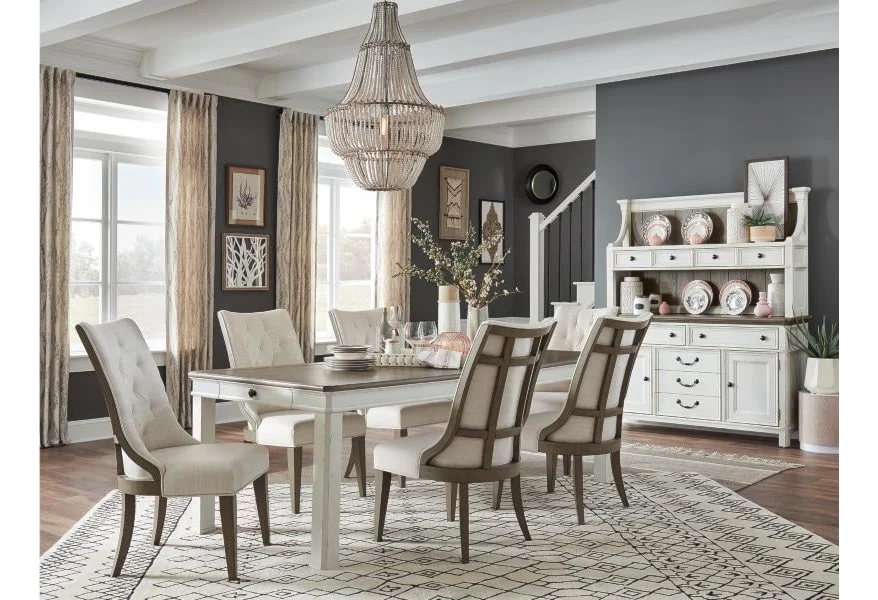Bellevue Manor Dining 7-Piece Dining Table Set  by Magnussen Home at Z & R Furniture