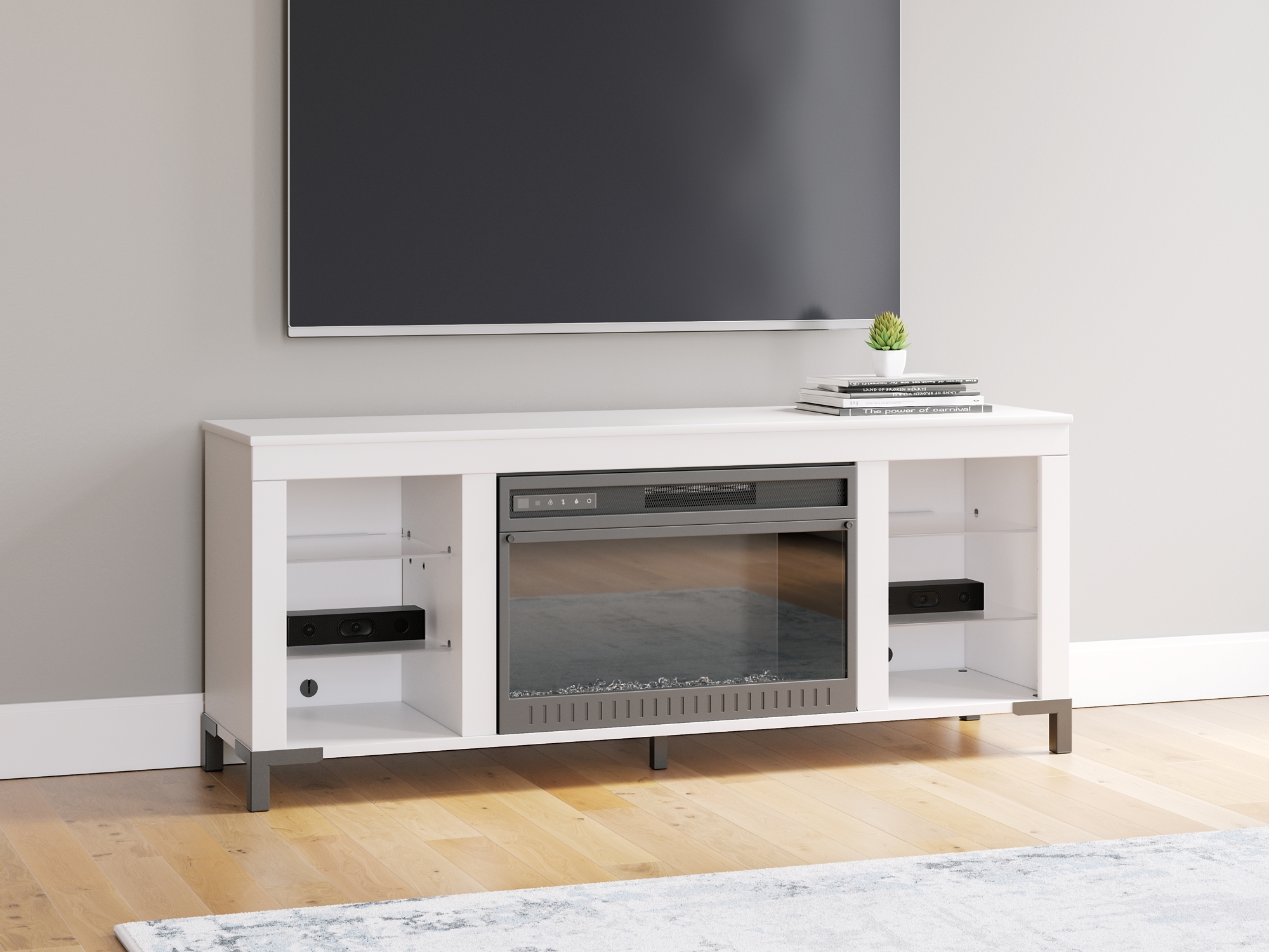 TV Stand With Fireplace