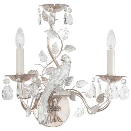Crystal Bird Sconce - Left