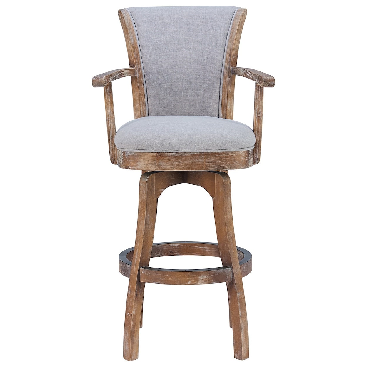 Armen Living Raleigh 30" Bar Height Swivel Barstool