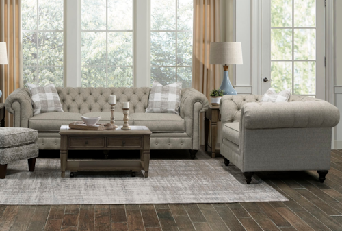 Traditional 2-Piece Living Room Set