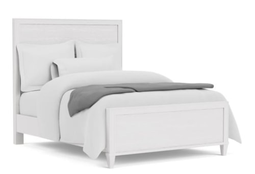 Contemporary Full Bed with Panel Headboard