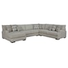 Fusion Furniture 51 MARE IVORY 4-Piece Sectional with Left Chaise