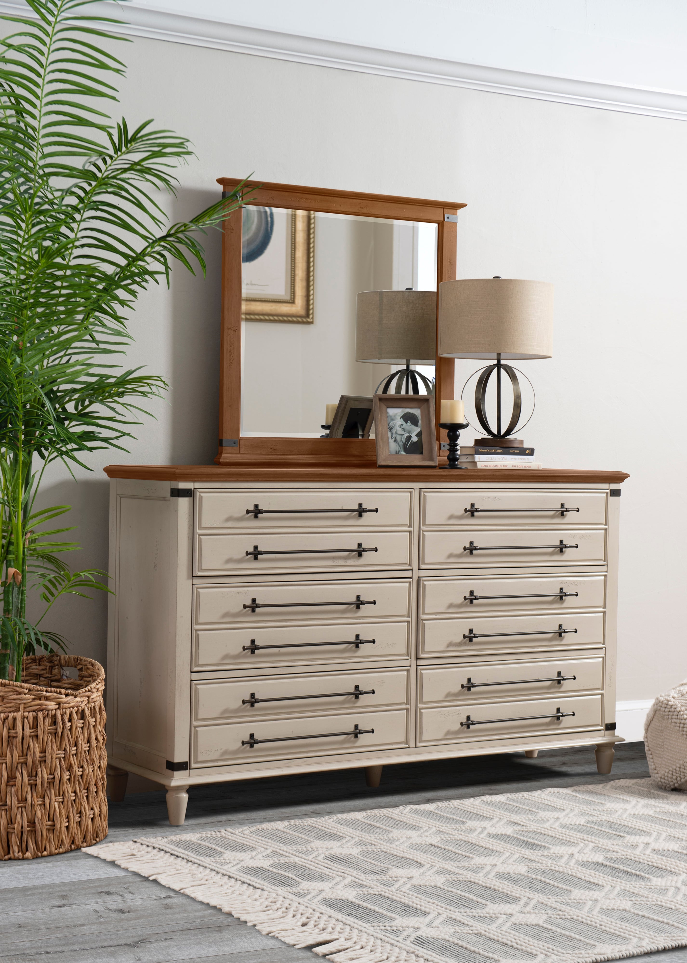 John Thomas Farmhouse Chic BD839006 Farmhouse 6Drawer Dresser in