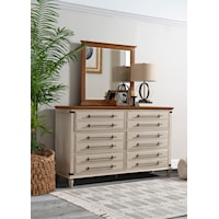 Farmhouse 6-Drawer Dresser in Biscuit & Bourbon