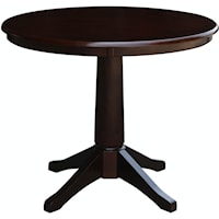 Transitional Round Dining Table