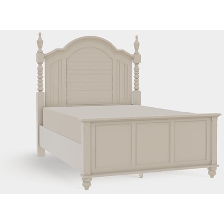 Charleston Arched Panel Queen High Footboard
