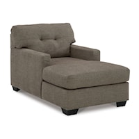 Contemporary Chaise with Tufted Back