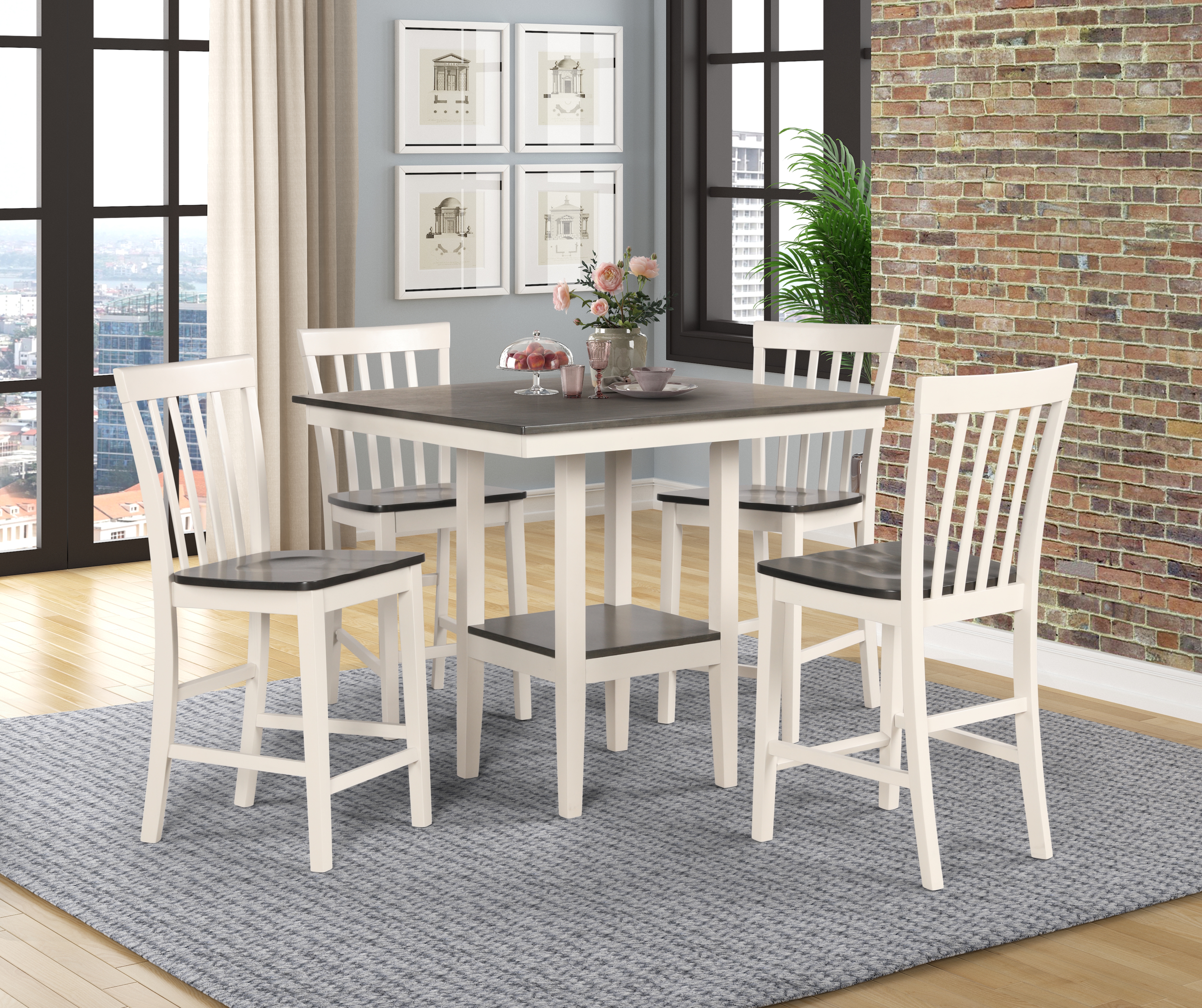 5-Piece Counter Height Dining Set
