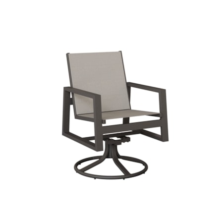 Vida Sling Swivel Rocker Chair