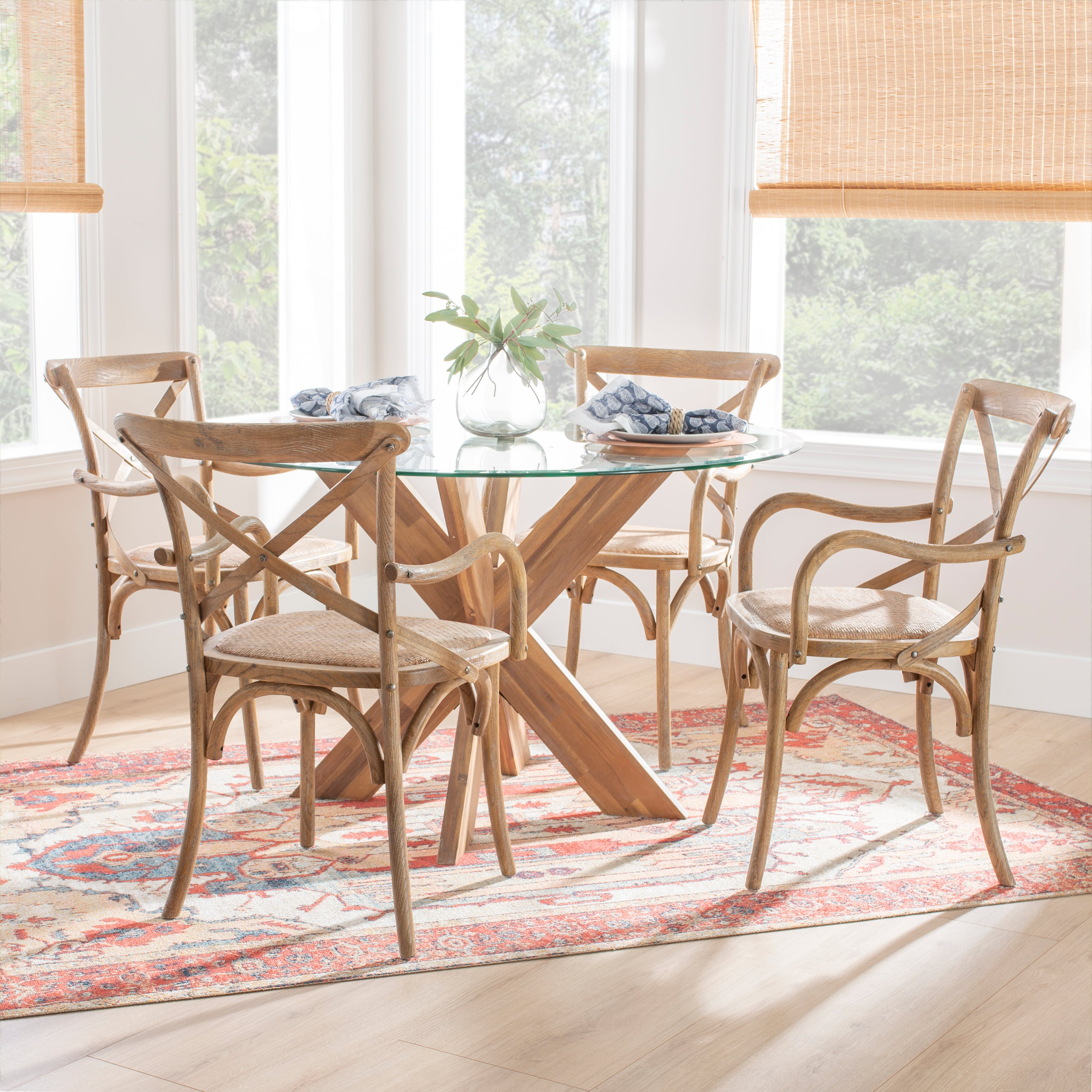 Linon CONELLY Ash Gray Arm Chair