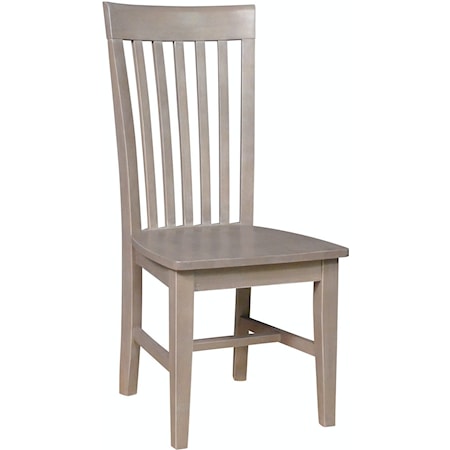Transitional Tall Mission Chair in Taupe Gray