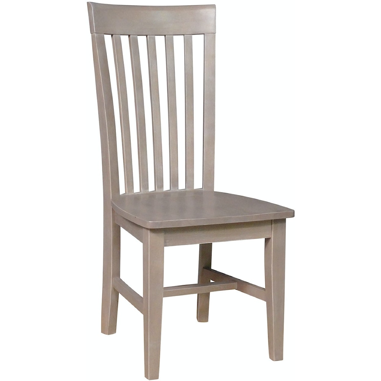 John Thomas Cosmopolitan Tall Mission Chair in Taupe Gray