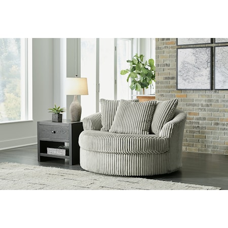 Oversized Swivel Accent Chair