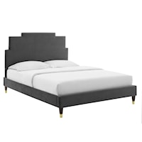 Performance Velvet Full Platform Bed