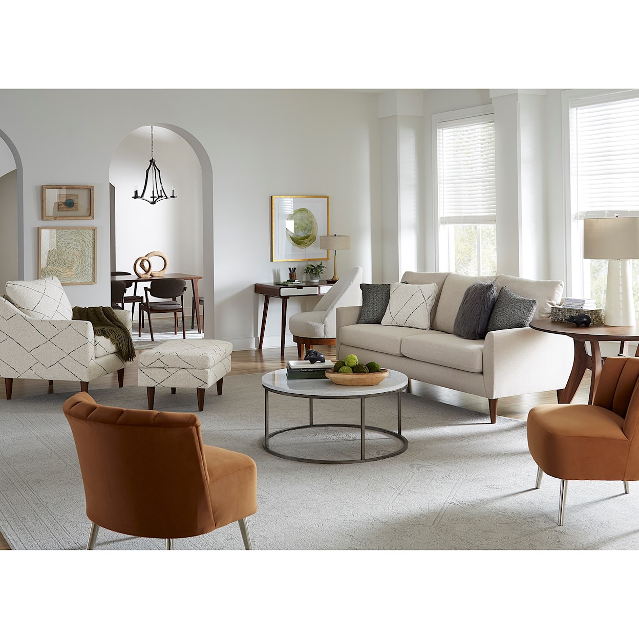 Best Home Furnishings Smitten Stationary Living Room Group