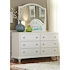 Libby Stardust 6-Drawer Dresser with Arched Mirror