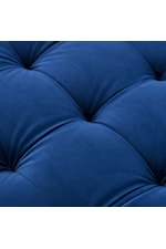 Modway Valour Valour Mid-Century Modern Performance Velvet Sofa - Navy Blue