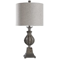 Traditional Metal and Cast Body Table Lamp