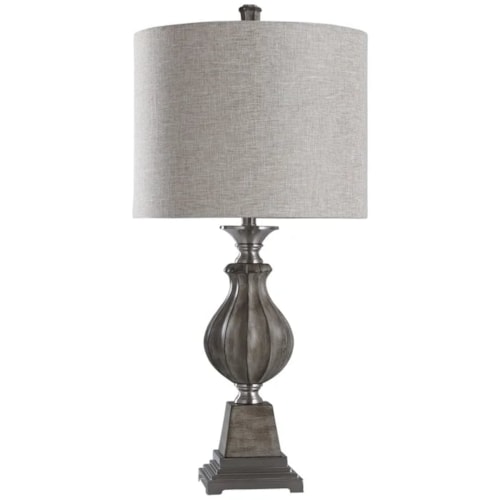 Traditional Metal and Cast Body Table Lamp