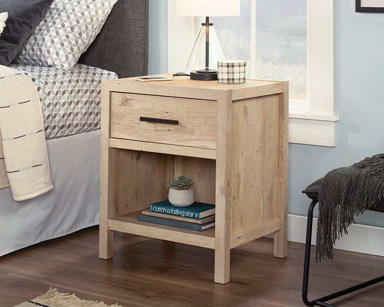 Sauder Pacific View One-Drawer Nightstand