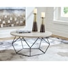 Ashley Furniture Signature Design Waylowe Round Cocktail Table