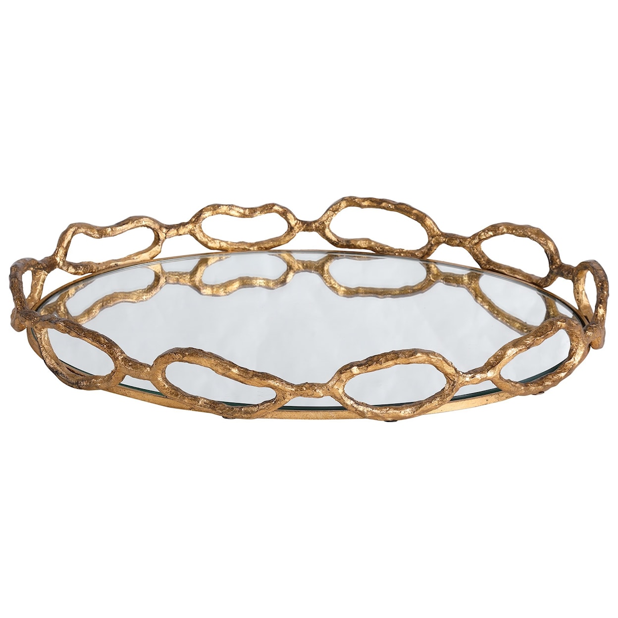 Uttermost Accessories Cable Chain Mirrored Tray