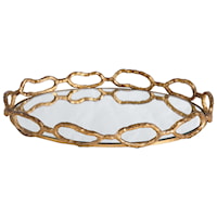 Cable Chain Mirrored Tray