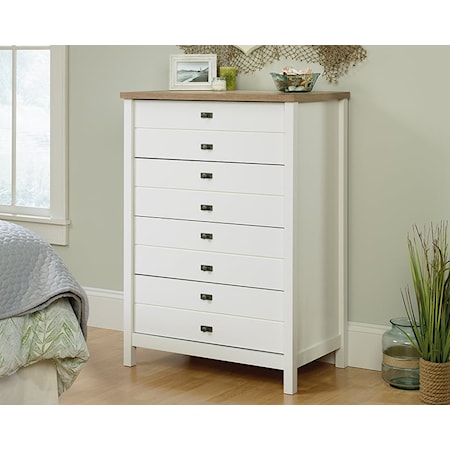 Farmhouse 4-Drawer Chest with Easy-Glide Drawers