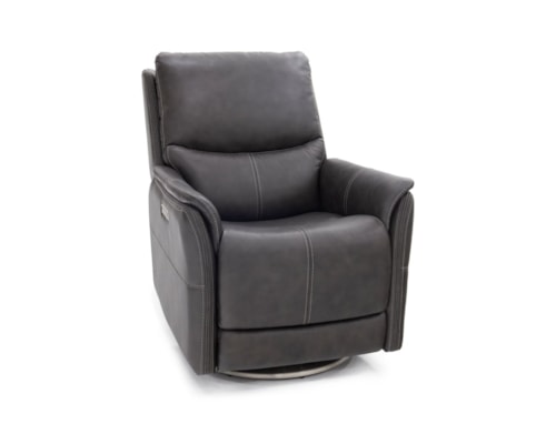 Casual Power Swivel Recliner with USB Port