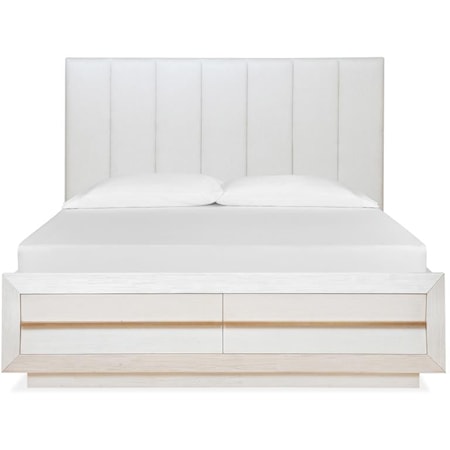 King Upholstered Bed w/Storage FB