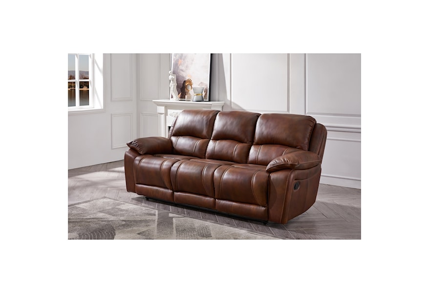 Cheers Martel Leather Power Head and Footrest Reclining Sofa | Royal  Furniture | Reclining Sofas