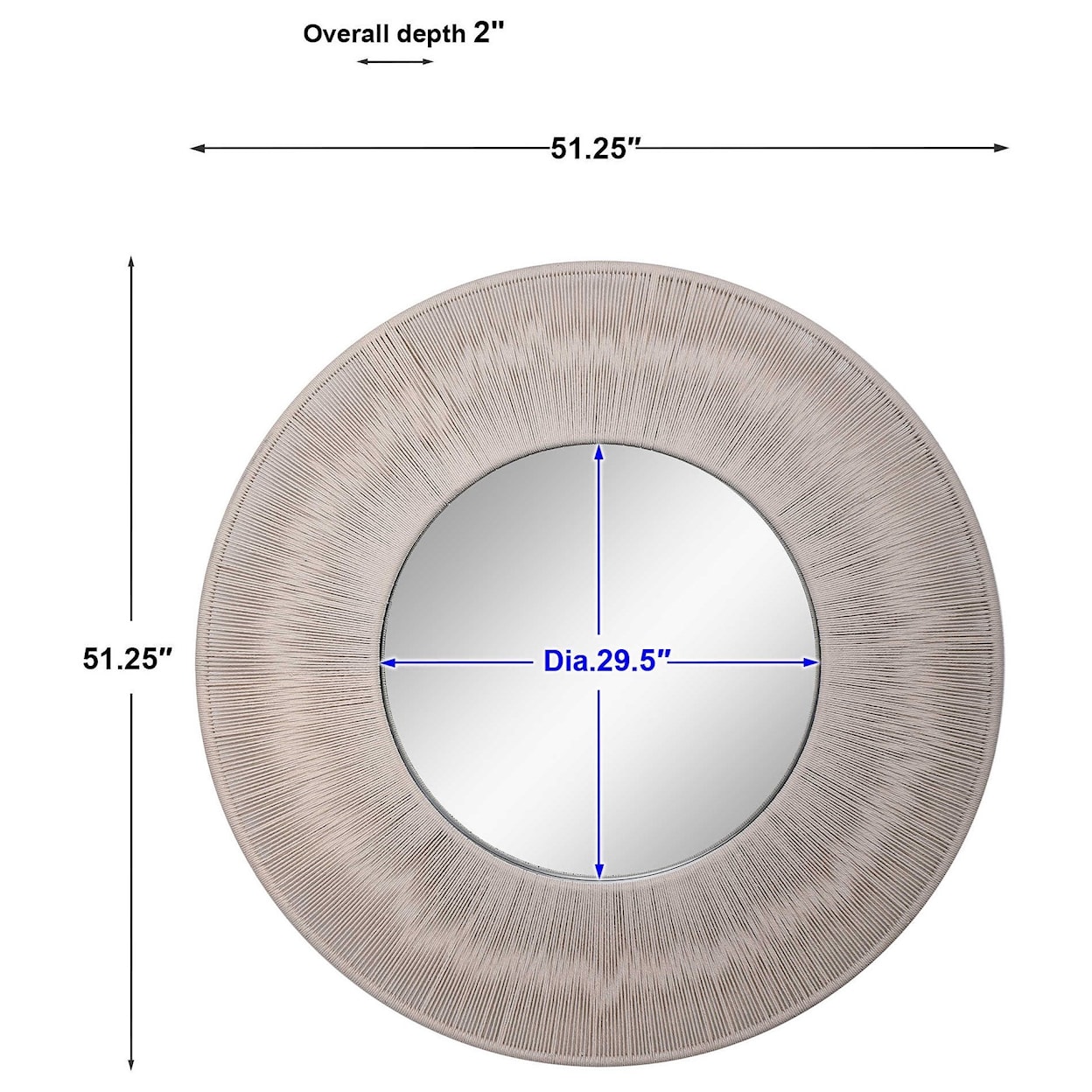 Uttermost Mirrors - Round Sailor's Knot Round Mirror