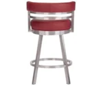 Wesley Allen MIRAMAR Brush Stainless Steel Barstool