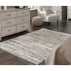 Ashley Furniture Signature Design Contemporary Area Rugs Gizela Ivory/Beige/Gray Large Rug