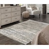 Benchcraft Contemporary Area Rugs Gizela Ivory/Beige/Gray Large Rug